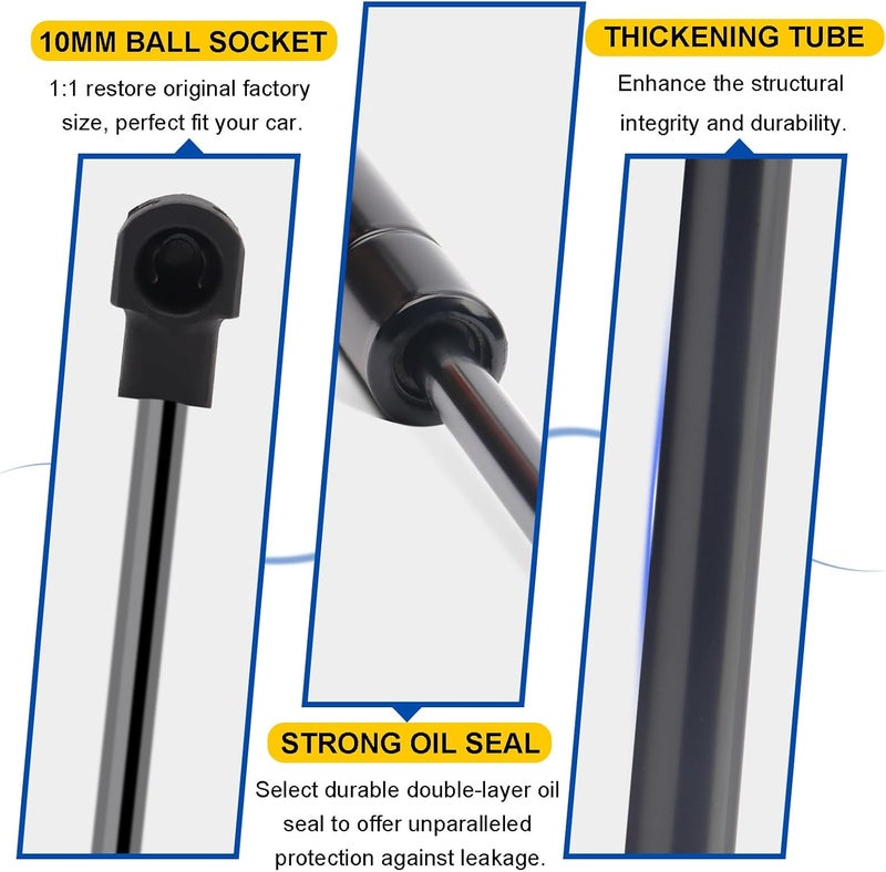 TIKMAX Rear Hatch Gas Struts for Honda Fit 2015-2020 Liftgate, Replaces SG326026 PM3315 296862 557837 478251 602325 Tailgate Shocks Lift Supports Gas Springs, 2 Pcs - Image 3